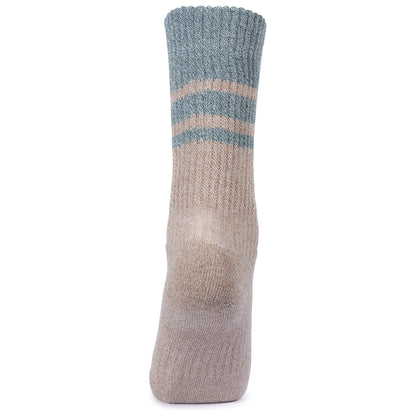 Spruce Green-Dark Cherry - Side - Trespass Womens-Ladies Hadley Hiking Boot Socks (2 Pairs)