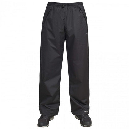 Black - Front - Trespass Mens Toliland Waterproof & Windproof Trousers