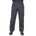 Black - Back - Trespass Mens Purnell Waterproof & Windproof Over Trousers