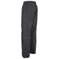 Black - Side - Trespass Mens Purnell Waterproof & Windproof Over Trousers