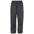 Black - Front - Trespass Mens Purnell Waterproof & Windproof Over Trousers