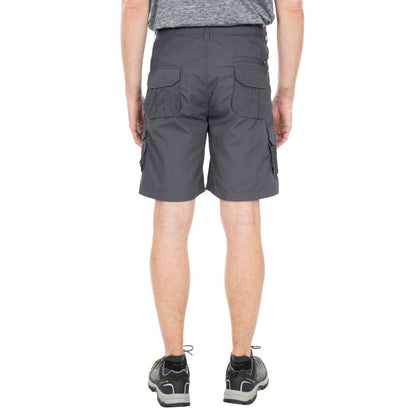 Graphite - Side - Trespass Mens Gally Water Repellent Hiking Cargo Shorts