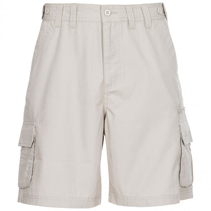 Mushroom - Front - Trespass Mens Gally Water Repellent Hiking Cargo Shorts