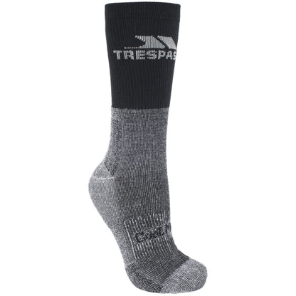 Black - Front - Trespass Mens Rizzoli Coolmax Hiking Socks