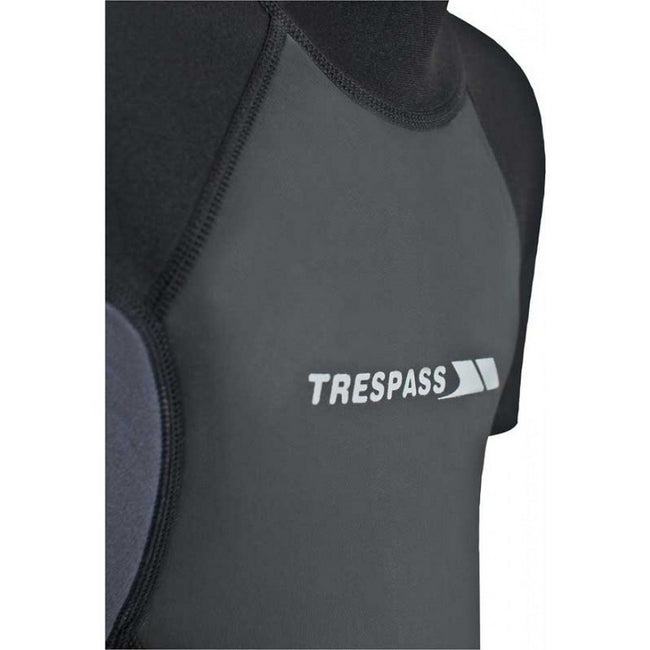 Black - Side - Trespass Scuba Mens Short Wetsuit