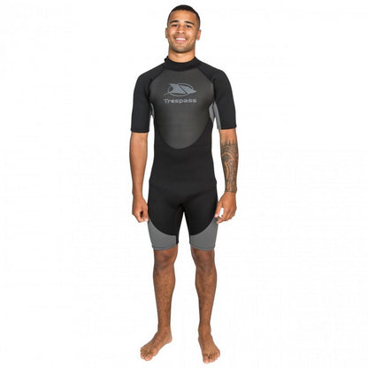 Black - Pack Shot - Trespass Scuba Mens Short Wetsuit