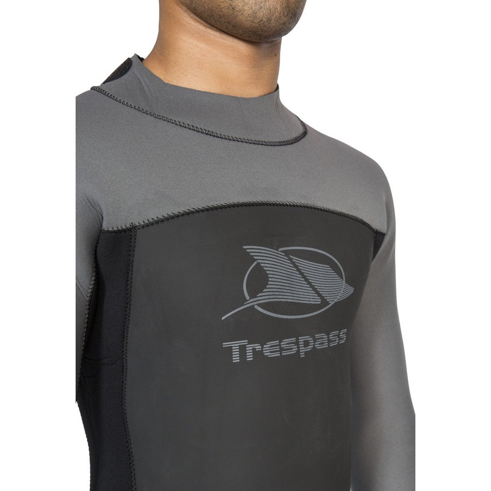 Black - Pack Shot - Trespass Diver Mens 5mm Full Length Neoprene Wetsuit