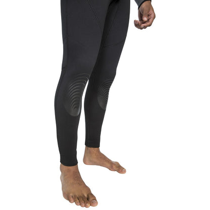 Black - Close up - Trespass Diver Mens 5mm Full Length Neoprene Wetsuit