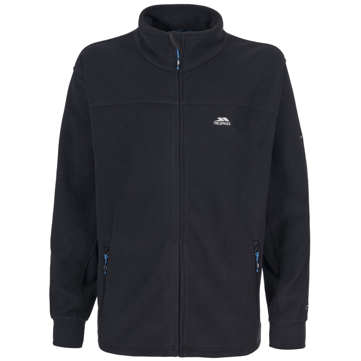 Black - Front - Trespass Mens Bernal Full Zip Fleece Jacket