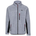 Platinum Stripe - Front - Trespass Mens Jynx Full Zip Fleece Jacket