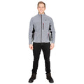 Platinum Stripe - Back - Trespass Mens Jynx Full Zip Fleece Jacket