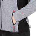 Platinum Stripe - Pack Shot - Trespass Mens Jynx Full Zip Fleece Jacket