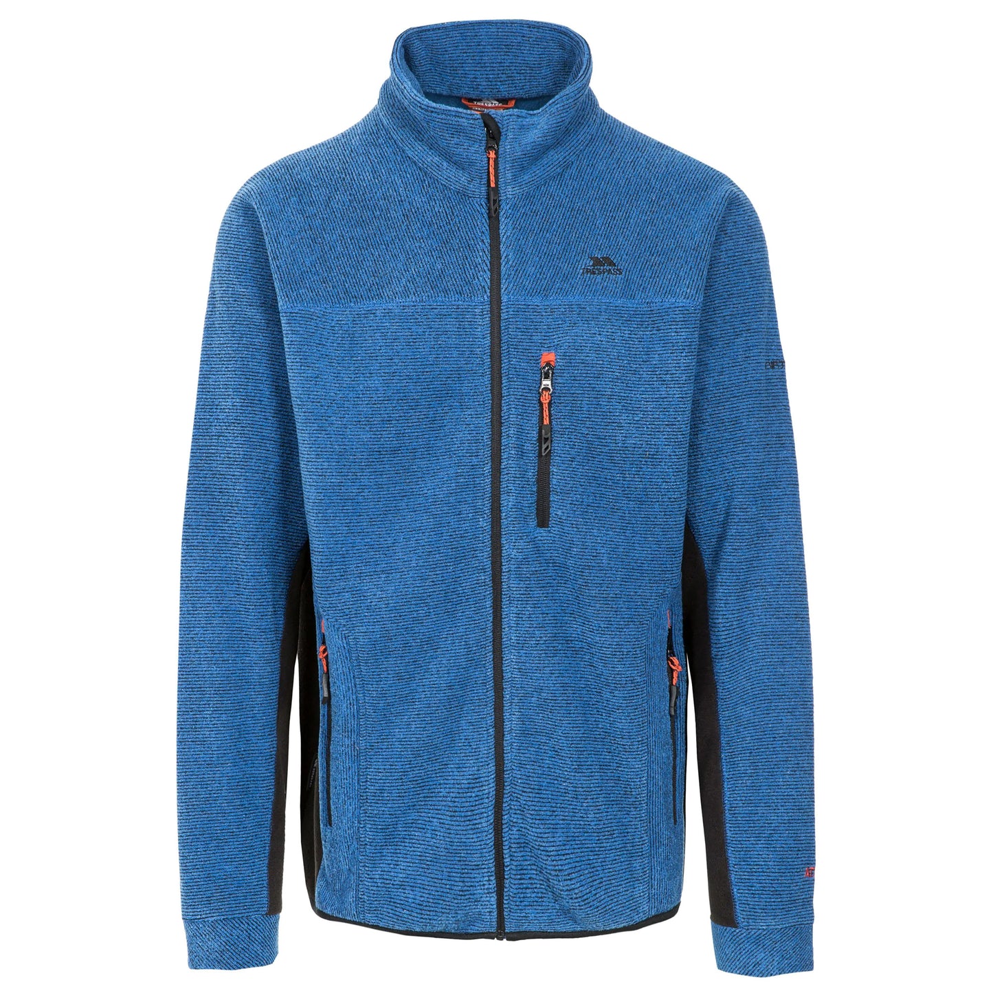 Blue - Front - Trespass Mens Jynx Full Zip Fleece Jacket