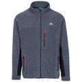 Navy Stripe - Front - Trespass Mens Jynx Full Zip Fleece Jacket