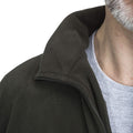 Olive - Pack Shot - Trespass Mens Masonville Half Zip Microfleece Top
