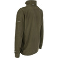 Olive - Close up - Trespass Mens Masonville Half Zip Microfleece Top