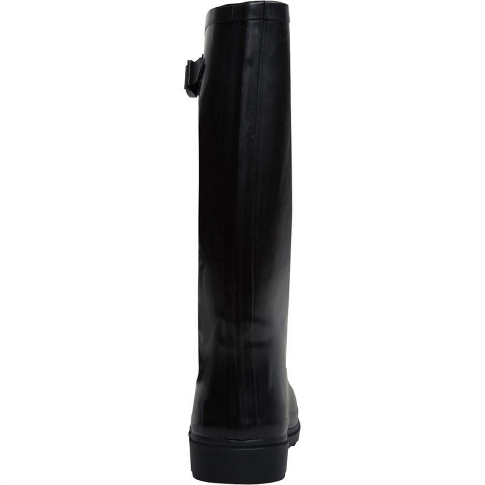 Black - Side - Trespass Recon X Mens Waterproof Rubber Wellington Boots