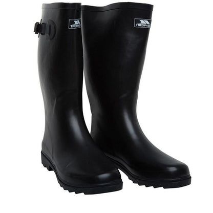 Black - Pack Shot - Trespass Recon X Mens Waterproof Rubber Wellington Boots