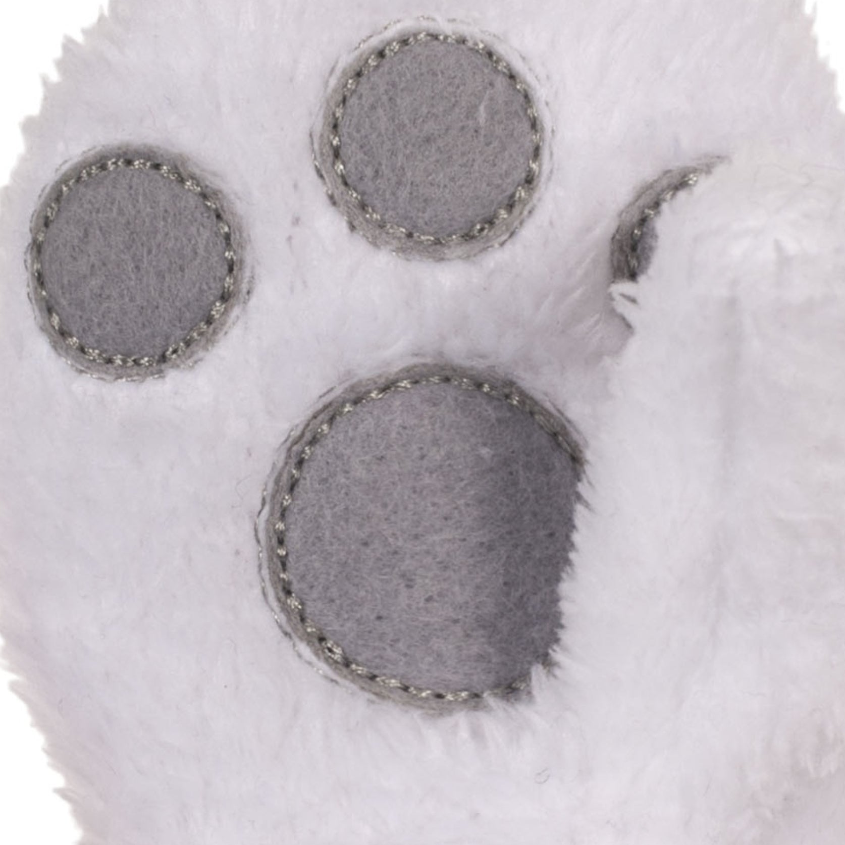 White - Back - Trespass Baby Unisex Floppity Winter Mittens