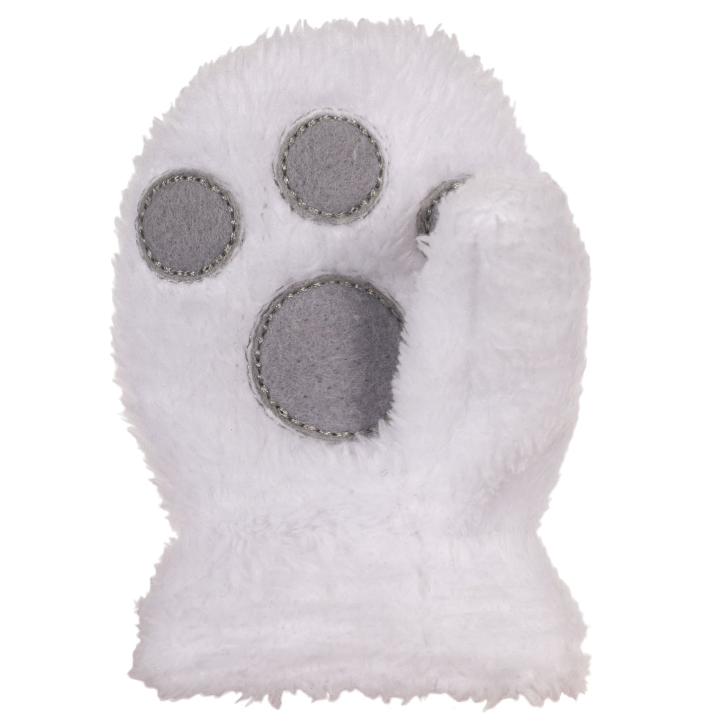 White - Front - Trespass Baby Unisex Floppity Winter Mittens