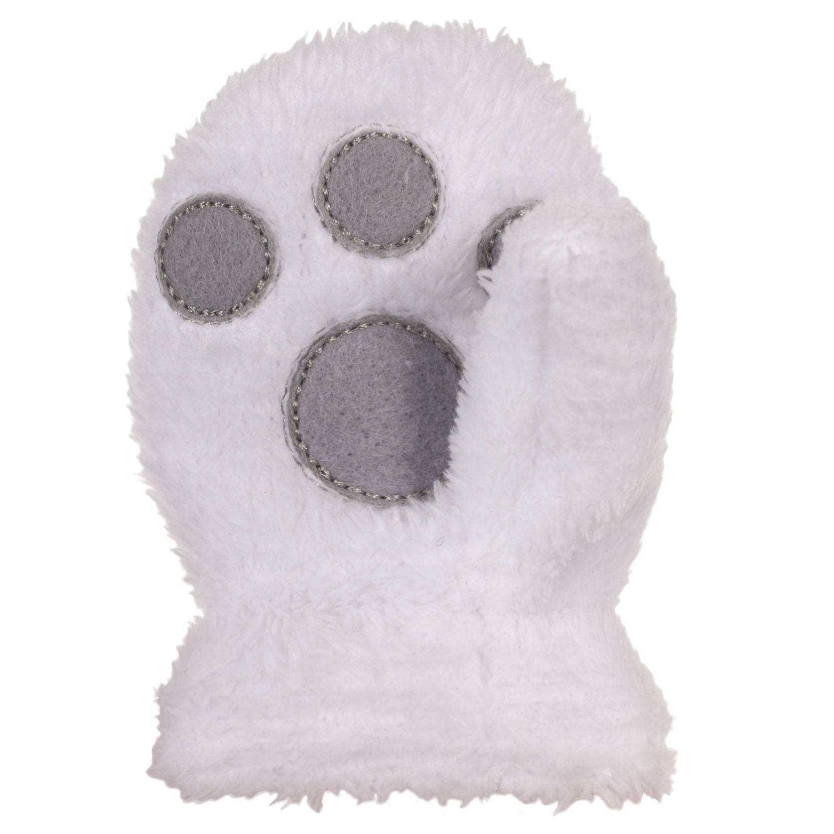 White - Front - Trespass Baby Unisex Floppity Winter Mittens