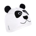 White - Back - Trespass Childrens-Kids Bamboo Panda Design Beanie Hat