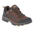 Dark Brown - Front - Trespass Mens Scarp Waterproof Lace Up Trainers