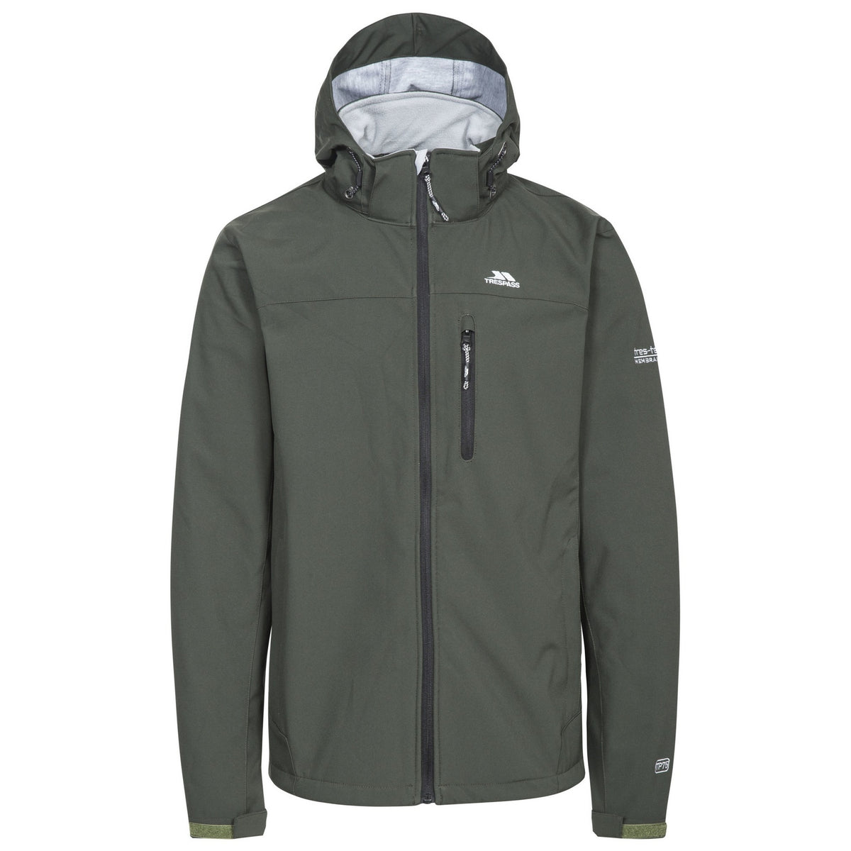 Olive - Front - Trespass Mens Stanford Softshell Jacket