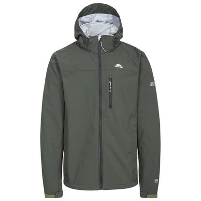Olive - Front - Trespass Mens Stanford Softshell Jacket