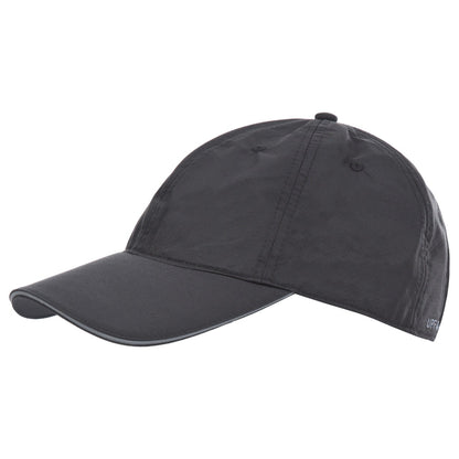 Black - Front - Trespass Mens Cosgrove Quick Dry Baseball Cap