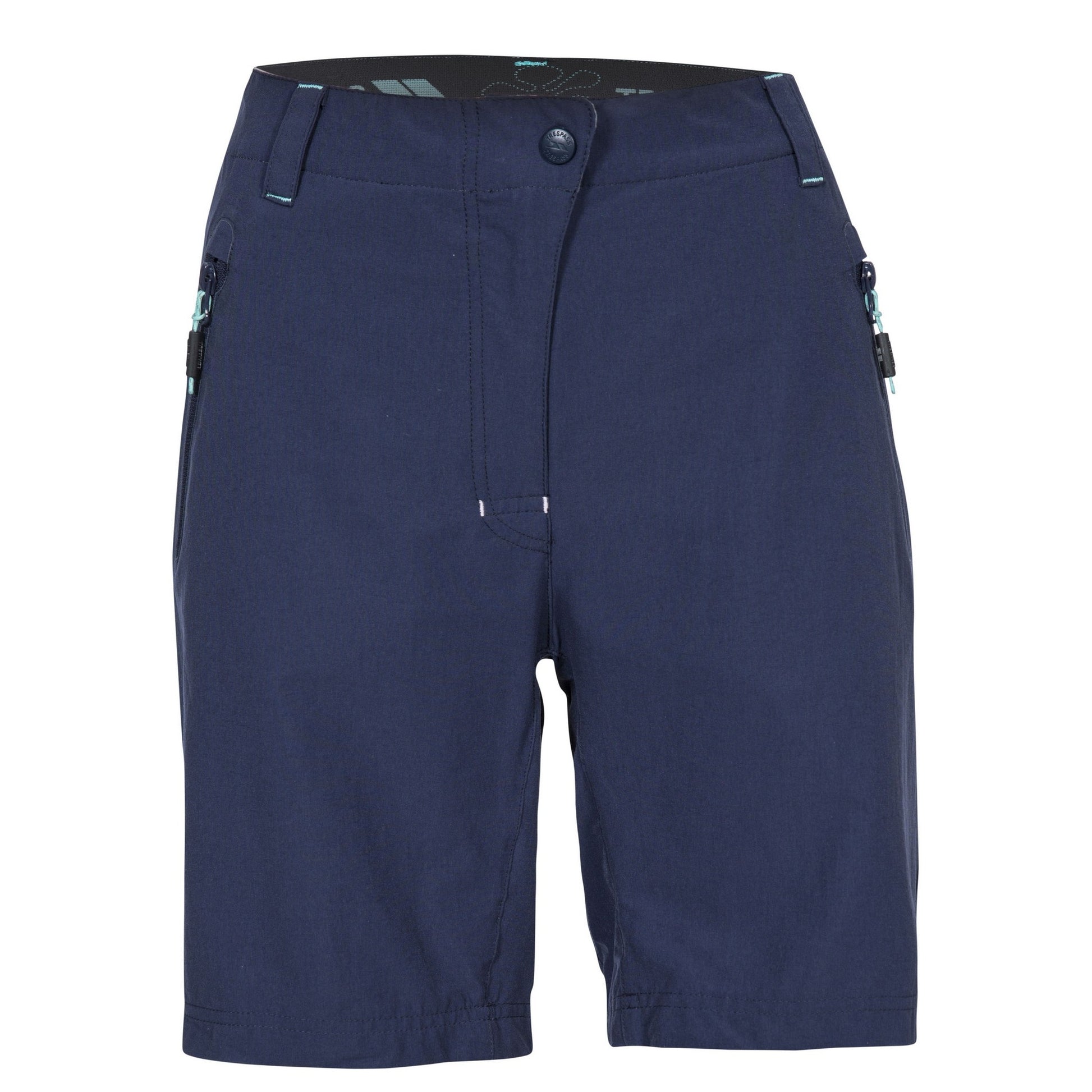 Navy - Front - Trespass Womens-Ladies Brooksy Hiking Shorts
