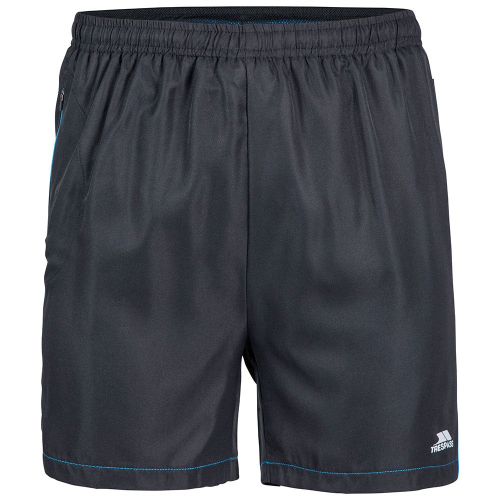 Black-Blue - Front - Trespass Mens Walton Sports Shorts
