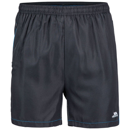 Black-Blue - Front - Trespass Mens Walton Sports Shorts