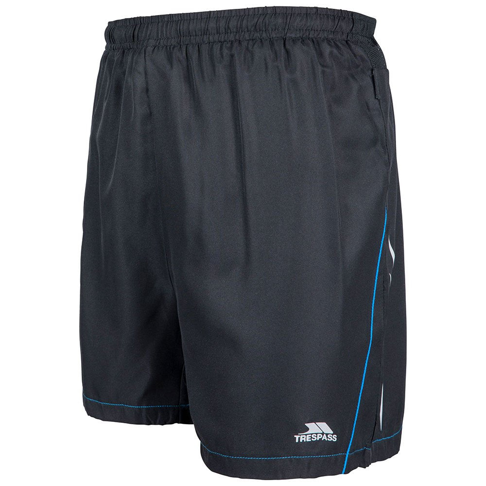 Black-Blue - Back - Trespass Mens Walton Sports Shorts