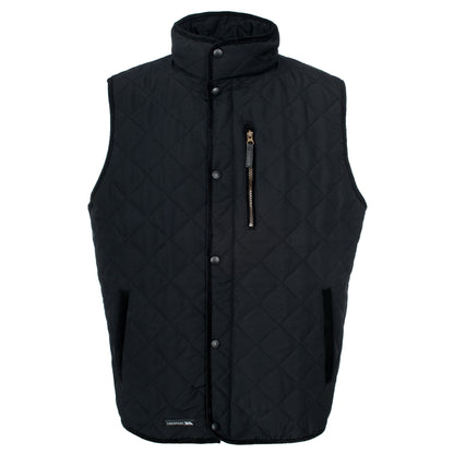 Black - Front - Trespass Mens Forsyth Diamond Quilted Gilet-Bodywarmer