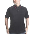 Dark Grey - Side - Trespass Mens Bonington Short Sleeve Active Polo Shirt