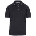Black-Platinum - Front - Trespass Mens Bonington Short Sleeve Active Polo Shirt