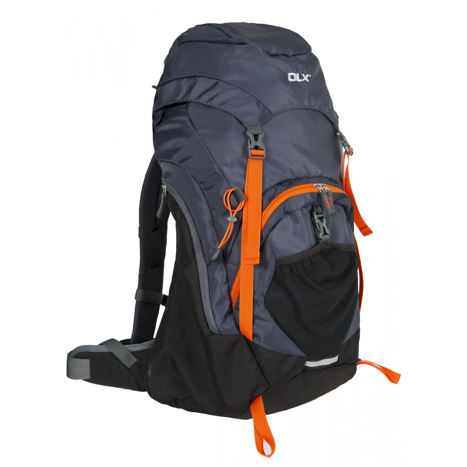 Flint - Back - Trespass Twinpeak 45 Litre DLX Hiking Rucksack-Backpack