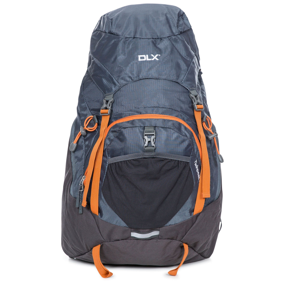 Flint - Front - Trespass Twinpeak 45 Litre DLX Hiking Rucksack-Backpack