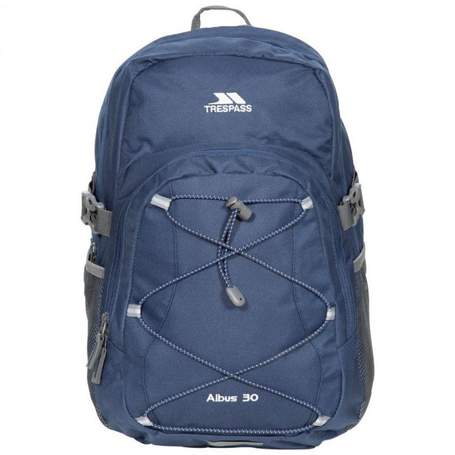 Navy - Front - Trespass Albus 30 Litre Casual Rucksack-Backpack