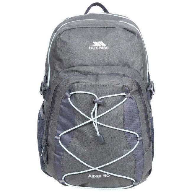 Carbon - Front - Trespass Albus 30 Litre Casual Rucksack-Backpack
