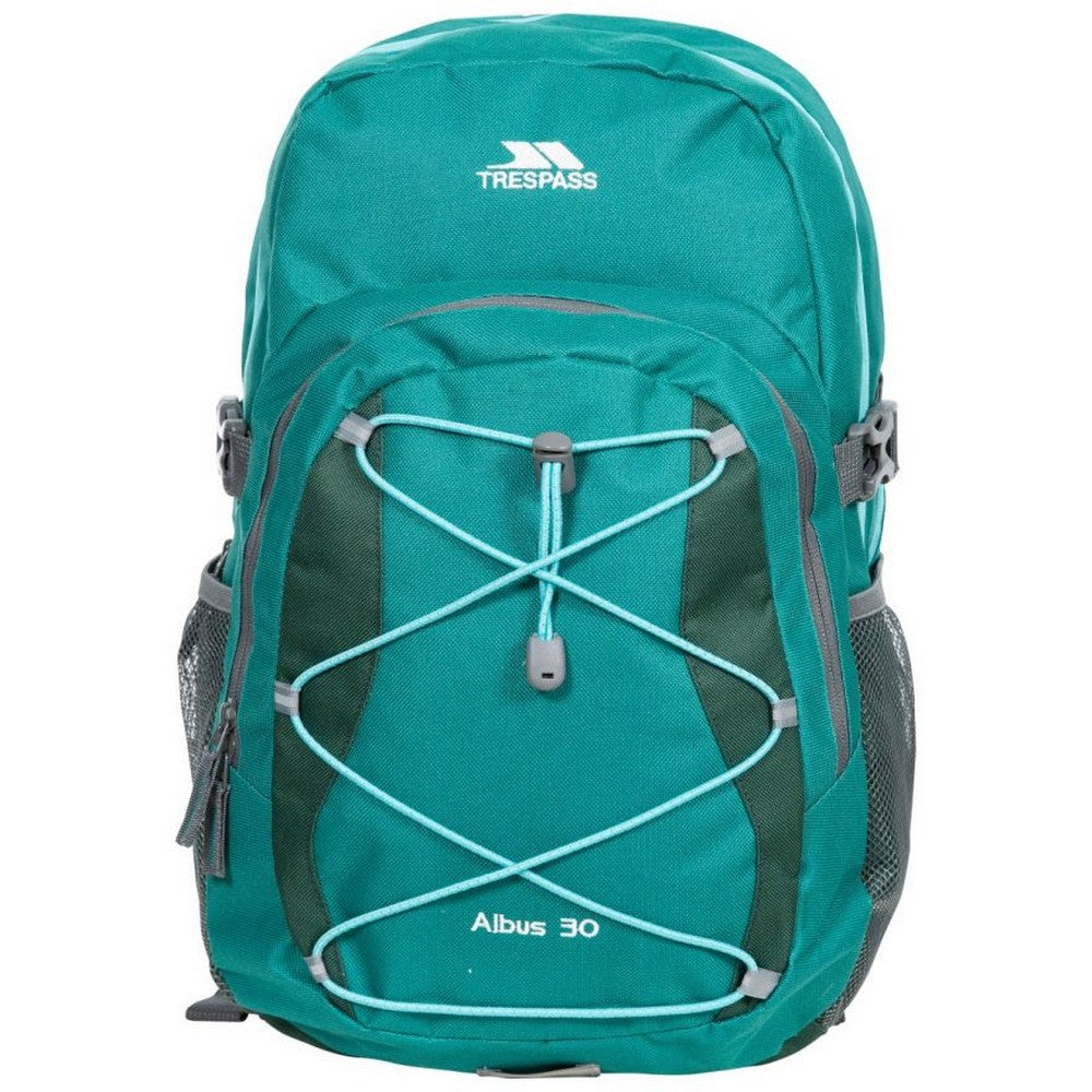 Ocean Green - Front - Trespass Albus 30 Litre Casual Rucksack-Backpack