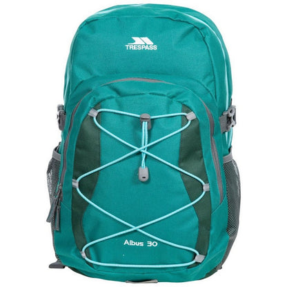 Ocean Green - Front - Trespass Albus 30 Litre Casual Rucksack-Backpack