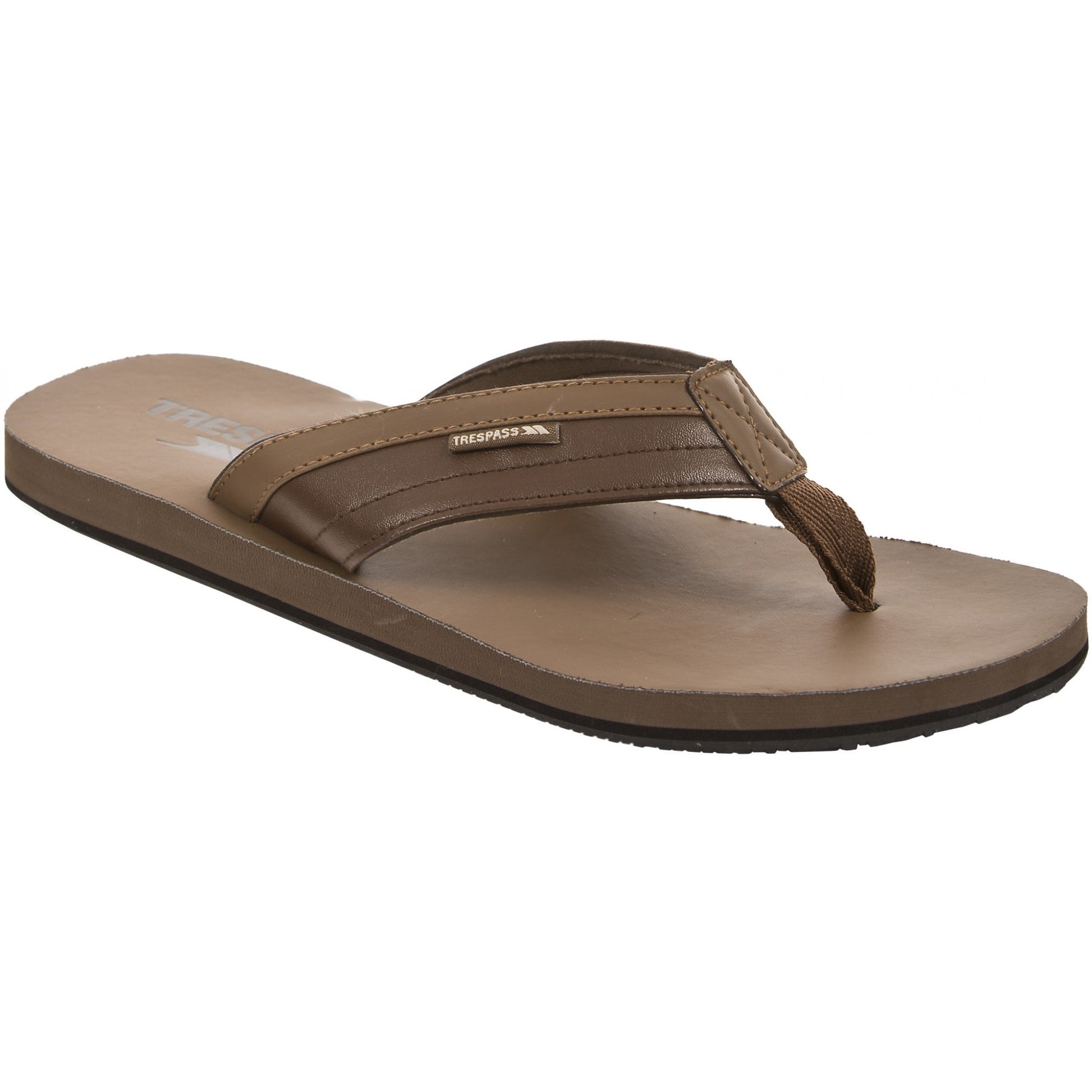 Cocoa - Front - Trespass Mens Scene Travel Summer Flip Flop
