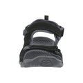 Black - Side - Trespass Mens Belay Walking Sandals