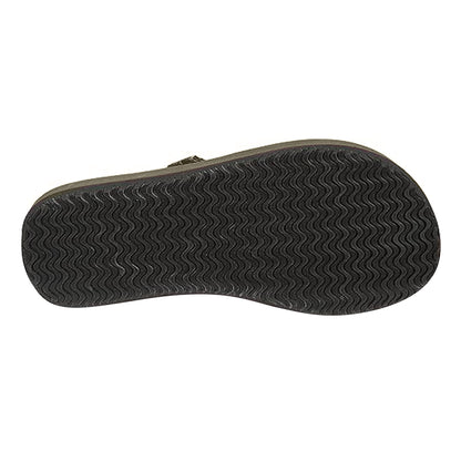 Khaki Camo - Side - Trespass Childrens-Kids Jettie Summer Flip Flops
