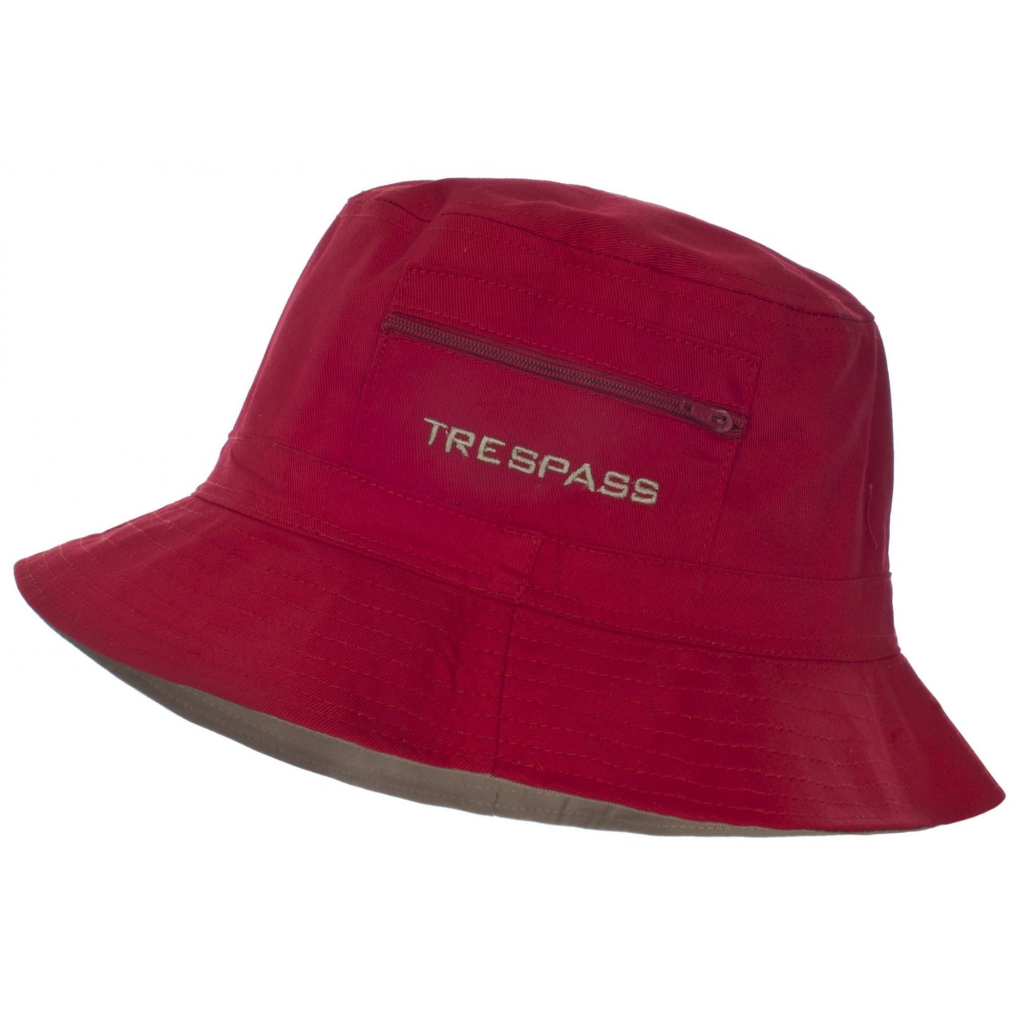 Berry - Front - Trespass Mens Kershaw Summer Bucket Hat