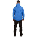 Blue - Pack Shot - Trespass Mens Corvo Hooded Full Zip Waterproof Jacket-Coat