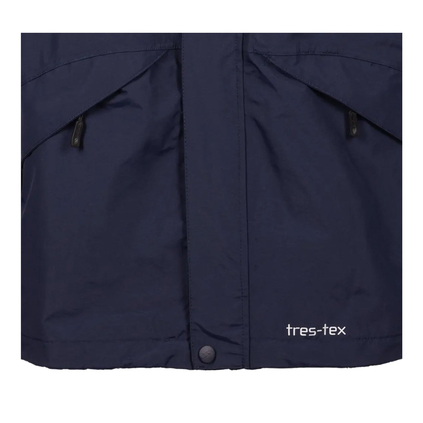 Navy - Lifestyle - Trespass Mens Corvo Hooded Full Zip Waterproof Jacket-Coat