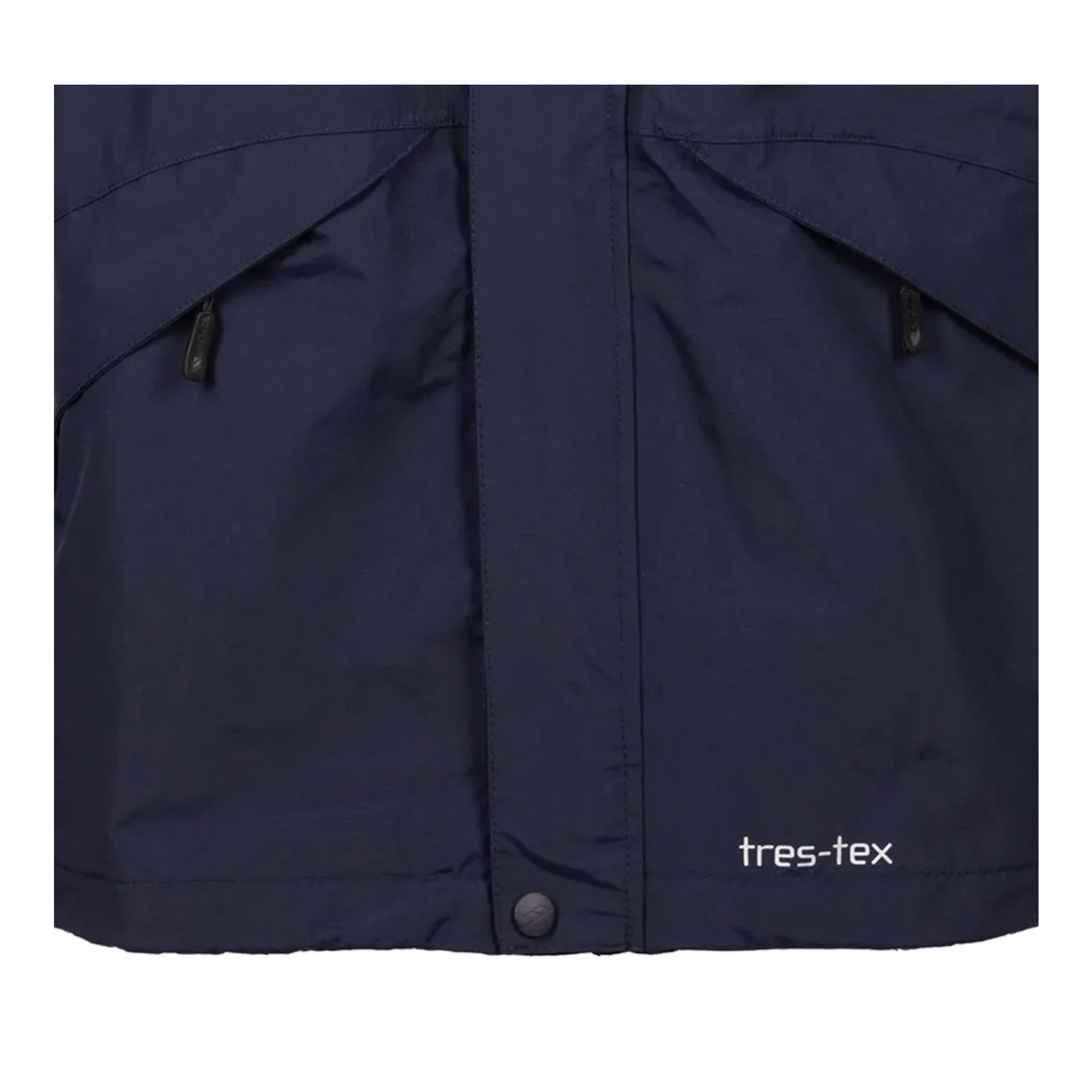 Navy - Lifestyle - Trespass Mens Corvo Hooded Full Zip Waterproof Jacket-Coat